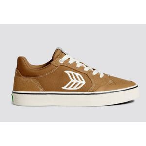Cariuma VALLELY Camel Suede and Cordura Ivory Skate Sneaker Women's 9 Men's 7.5